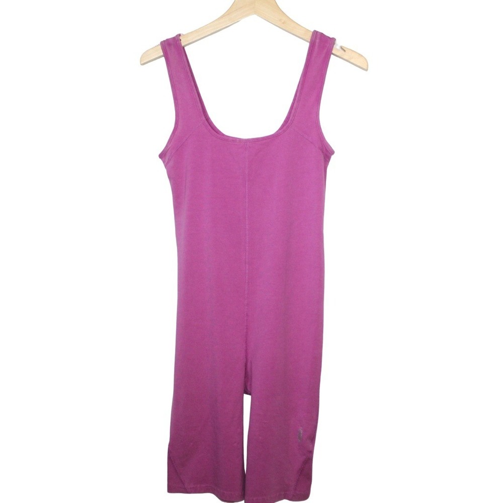 Free People Movement women's hot shot one piece romper magenta unitard singlet - Picture 2 of 12